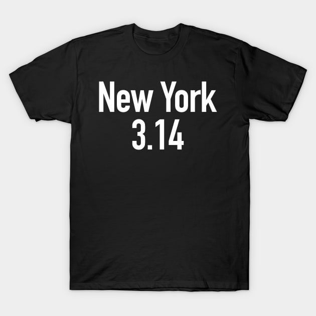 New York 3:14 T-Shirt by Lyrical Parser